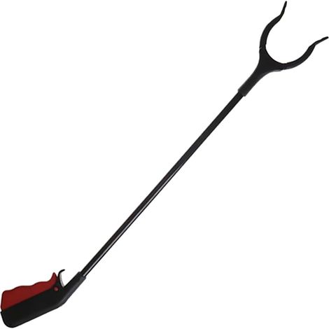 Pince à déchets en métal de 60 cm, outil de ramassage des déchets, pince à déchets à long manche, adaptée aux agents de collecte, de nettoyage, d'assainissement, etc. (1/5)