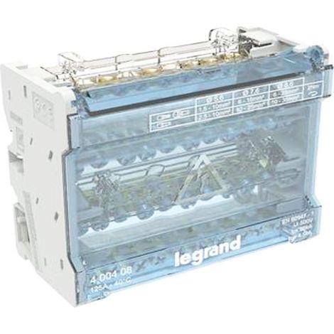 LEGRAND 400408 Distributore sbarre modulari sfalsate 4P 125A 10 uscite 6 moduli