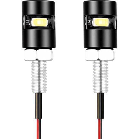 Lampe De Plaque D'Immatriculation - 2 Pcs Boulon LED 12V, Éclairage Plaque Immatriculation, Car License Plate Lights Pour Voiture Moto Camion RV ATV (Lumière Blanche) (1/5)