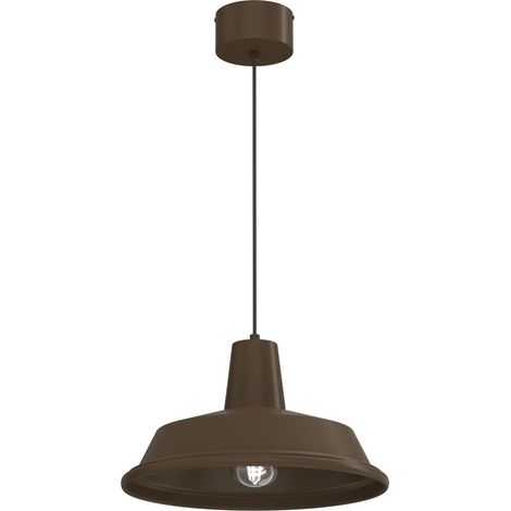 Suspension industrielle brune géométrique E27 15W Class Luminex (1/5)