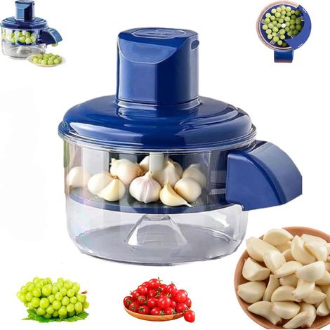 Éplucheur Électrique Fruits/Légumes – 25 Secondes – Bleu – Rapide – Gain de Temps (1/5)