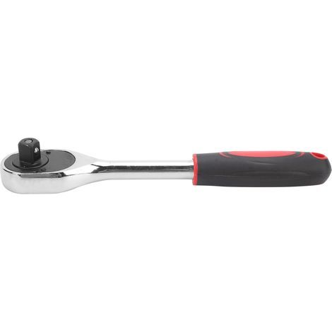 Clé à cliquet 1/2 pouces, outil à douille à 24 dents pour la réparation d'électricien rouge noir (1/5)