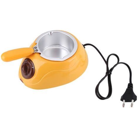 Pot de fusion électrique pour chocolat et bonbons, outil de cuisine avec ensemble de moules pour faire soi-même (jaune) (1/5)