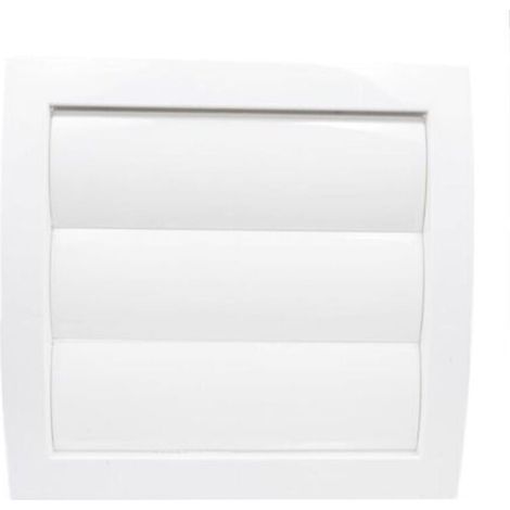 Grille De Ventilation - Ø150 Mm - Volet Mobile Et Clapet Anti-Retour - Plastique Abs - Blanche - 1 Pièce (1/5)