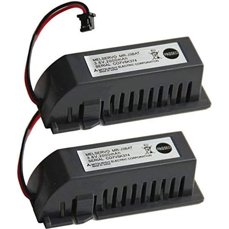 2pcs 3.6V MR-J3BAT 2000mAh ER6VC119A/B PLC CNC Li-ion Battery for Mitsubishi ER6VC119A/B MelSERVO MR70 (1/4)