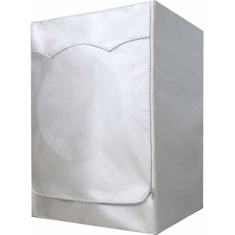 Cubierta para lavadora impermeable y a prueba de polvo para secadora de carga frontal, cubierta para secadora con bomba, impermeable, a prueba de polvo, resistente a los rayos UV.(Plata) (1/5)