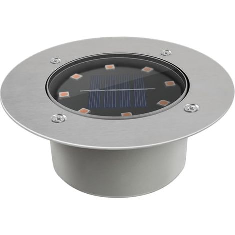 Lampe Solaire Enterrée Led Blanc Étanche Pour Éclairage Extérieur De Jardin (1/5)