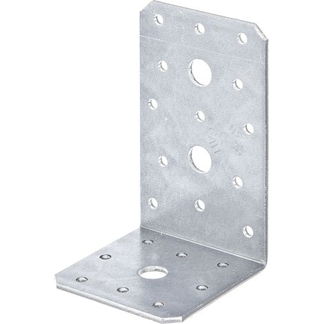 Alberts 846404 Équerre d'assemblage, galvanisée Sendzimir, 100 x 60 x 60 mm, Set de 50 pièces