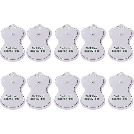 Neuestes TENS-Körpermassagegerät, elektrischer Vibrations-Meridian-Puls-Muskelstimulator, Elektrotherapie, Physiotherapie, Schmerzlinderung – 10 Elektrodenpads