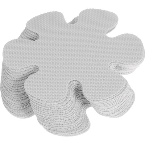 20 Pièces Autocollants Antidérapants pour Salle de Bain Forme de Fleurs Peva Transparent Escalier Faciles à Appliquer Retirer Résidus (1/5)