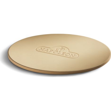 Napoleon – Pierre à pizza ronde 37,5 cm – Accessoire de four à pizza – Cuisson homogène et croustillante – Texture poreuse pour pâte parfaite (1/4)