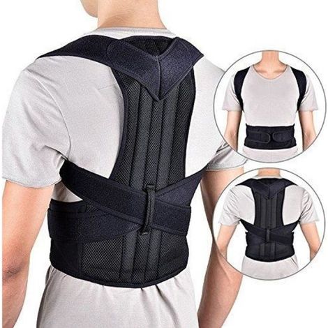 Correcteur de Posture - XL 40-52" - Réglable - Confortable - Soulagement Douleur Dos (1/4)