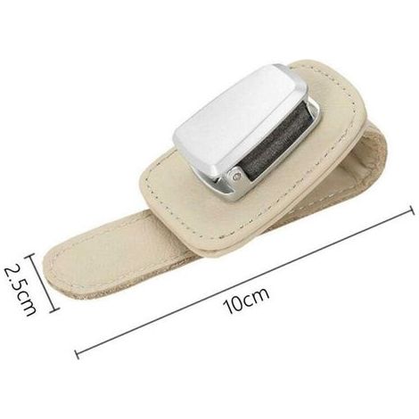 Car Glasses Holder, Car Sun Visor, Sunglasses Holder Clip, Car Sunglasses Holder, Leather Glasses Clip for Car Visor with Clamp (1/5)