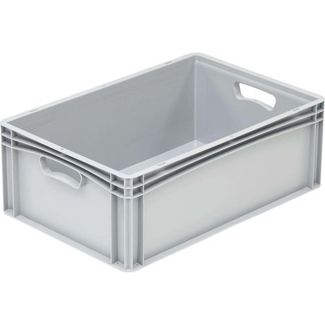 Conteneur standard Euro, 600 x 400 x 120 mm, gris (1/2)