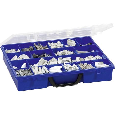 Caja de almacenamiento berger & schröter 60469 18 compartimentos resistente