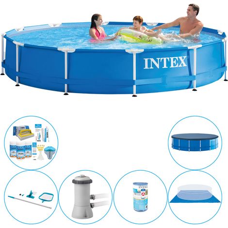 Intex Piscine Tubulaire Ronde - 366x76 cm - 6-pièces S20471 (1/5)