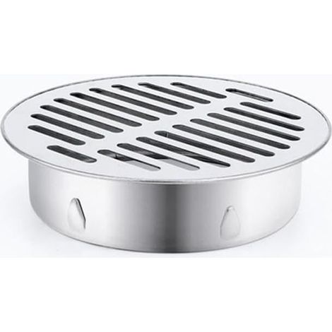 Siphon De Sol Rond en Acier Inoxydable, Grille De Goutte, Filtre Anti-Encrassement, Outils De Maison pour Balcon, Cour,Siphon De Sol pour Toit, Terrasse, Jardin ExtéRieur (ø160 mm) (1/5)
