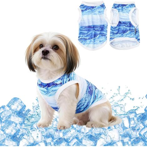 Gilet Rafraichissant Chien, Gilet Rafraîchissant pour Chien en Été, Manteau Rafraichissant pour Chien, Respirante et Légere, Veste de Refroidissement pour Chien de Taille Petits et Moyens (1/5)