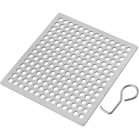 Couvercle de vidange de douche carré en acier inoxydable, filtre à cheveux pour un blocage efficace des débris (11,5 cm) (1/5)