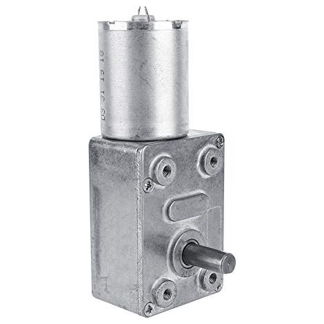 DC12V Reversible Gear Motor, CW/CCW High Torque Worm Gear Motor (5RPM) (1/5)