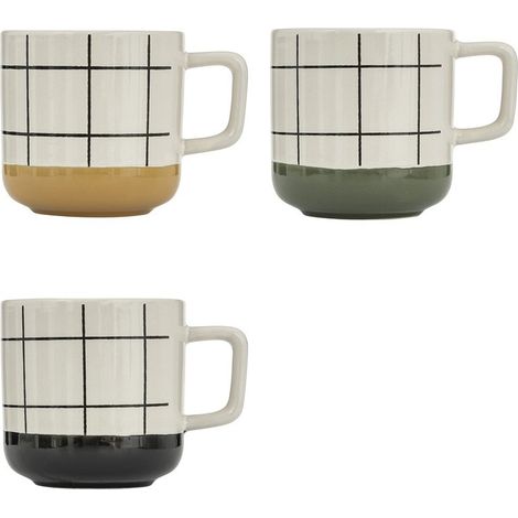 Tazza Corner 32 cl, 11,5 x 8,7 x 8,9 cm, keramisch, moderne geometrische Form