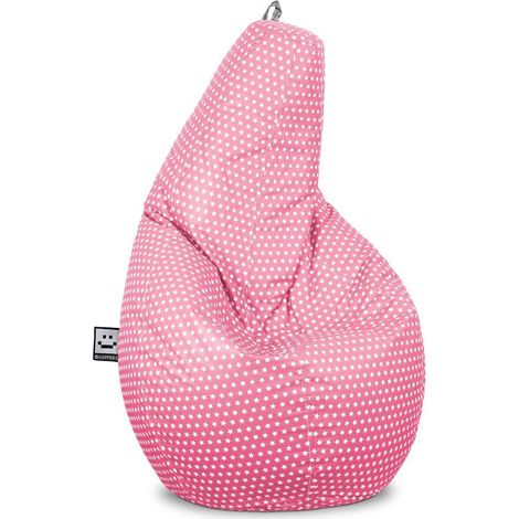 Pouf Poire Imprimé Stars Rose HAPPERS XL Stars Rose