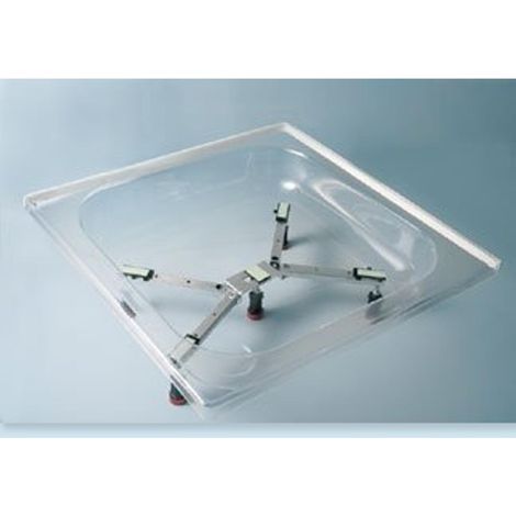 Pied de receveur de douche 70 x 70 cm à 90 x 90 cm – Hauteur réglable jusqu'à 180 mm – Compatible acrylique et acier – Mepa - ECO 70 X (1/5)