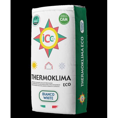 Thermoklima eco adesivo e rasante per cappotto grigio kg 25