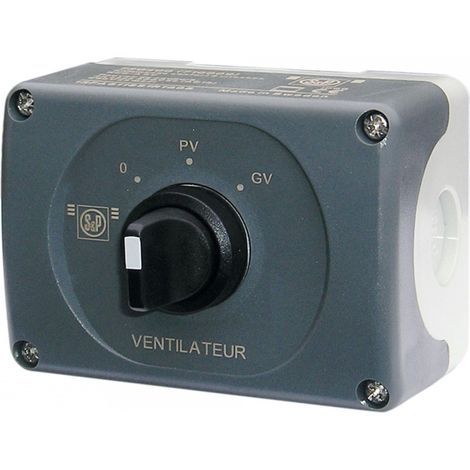 Boîtier de commande confort pour moteur 2 vitesses S&P (UNELVENT) 710009 (1/2)