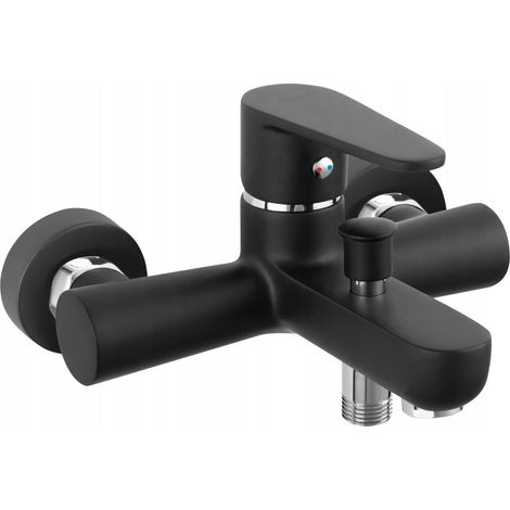 ALGEO BLACK Robinet mitigeur mural de baignoire Noir (1/3)