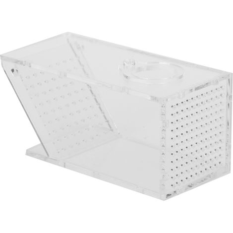 Acrylique Aquarium Fish Tank crabe d'eau douce ravageur piège receveur boîte à sens unique (1/5)