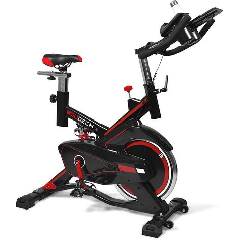 BOLD 1600 - Cyclette da corsa professionale con volano da 16 kg, display LCD, software di monitoraggio e supporto tablet Cyclette da fitness Whirling bike Professional Running bike