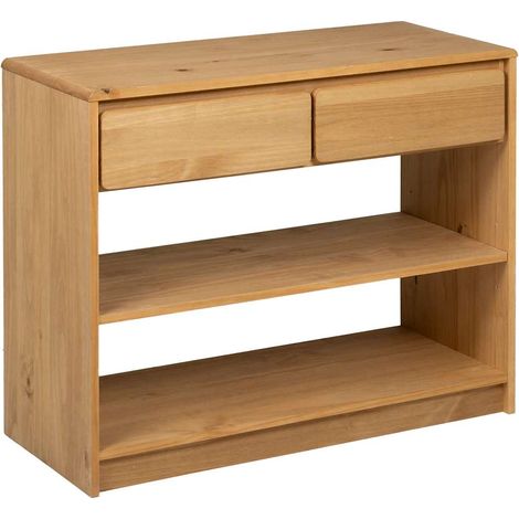 vidaXL Console Table "SAUDA" Oak 89,5x36,5x73 cm Solid Wood Pine