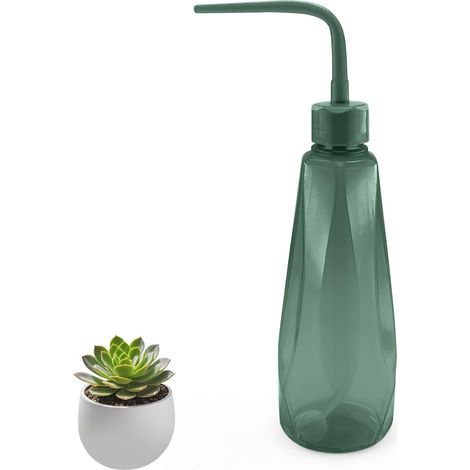 480ml Arrosoir Plante Interieur, Arrosoir Bonsai, Poire Arrosage, Mini Arrosoir aux Semis et aux Plantes Délicates (Vert-Gris) (1/5)