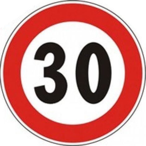 Straßengeschwindigkeitsschild - 30 Km/H