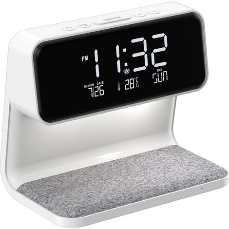 Affichage de réveil sans Fil Intelligent Blanc pour Lampe (1/5)