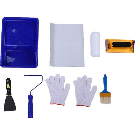 Kit de rouleau à peinture professionnel pour la peinture murale à domicile, idéal pour les projets de bricolage et l'ameublement. (1/5)