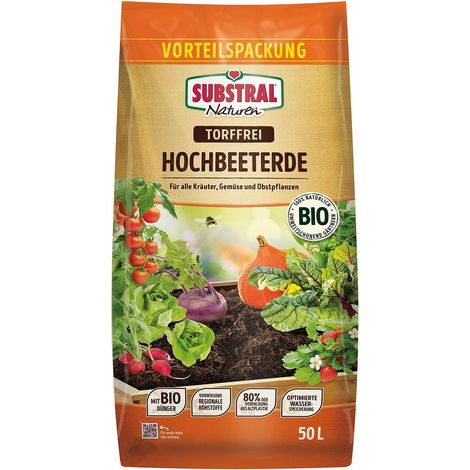Substral Naturen Hochbeeterde 50 L torffrei Universalerde (1/3)
