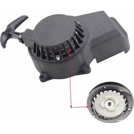 Démarreur en Aluminium Pédales de démarrage et pièces Noir Facile À Tirer À Rivet Remplacement pour 47CC 49cc Engrenage 2 Temps Boucle Pocket Bike Dirt Bike-LIAIKI (1/5)