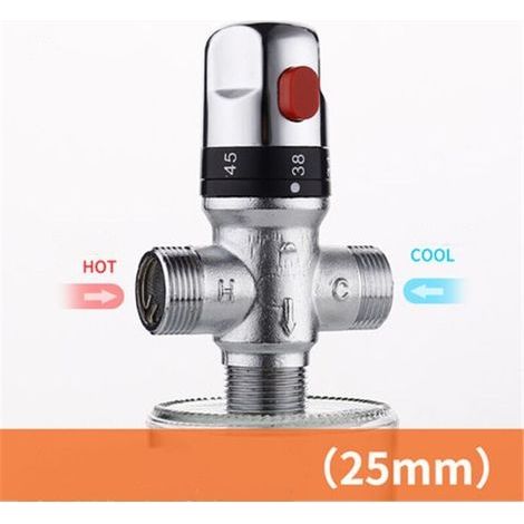 Mitigeur douche thermostatique Laiton Mitigeur thermostatique pour douche Melangeur thermostatique bain douche Mitigeur Chauffe-eau domestique Vanne thermostatique douche (1/4)