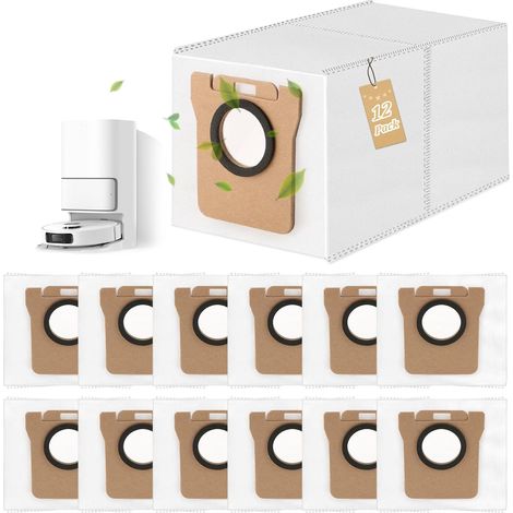 12 Stück 2,5L Staubbeutel kompatibel Xiaomi S20 X10+ L10s L20 Roboterstaubsauger (1/4)