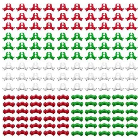 Pinces de tuteurage, 150 pièces, clips LST, clips de palissage à faible contrainte à 90 degrés pour courber les tiges des plantes et modifier leur direction de croissance (2 tailles)