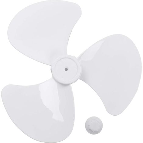Ventilatorflügel aus Kunststoff – 5er- oder 3er-Pack – Robustes, weißes PP – 0,8 cm Mittelloch – Für Stand- oder Tischventilatoren – Durchmesser 38 cm oder 28 cm (1/5)