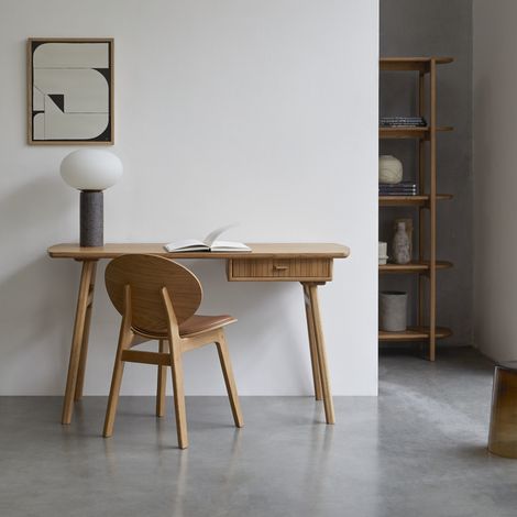 Tikamoon Yaël Bureau en chêne H 76 cm × L 140 cm × P 55.5 cm (1/5)