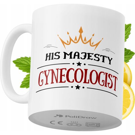 Taza para ginecólogo/a. Divertida taza de café/té con diseño gráfico y texto humorístico. Taza ideal para cumpleaños, santos, días festivos. Taza premium para ocasiones especiales en casa, la oficina  (1/5)