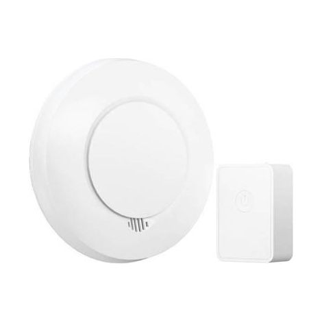 meross GS559AH detector de humo blanco con hub integrado