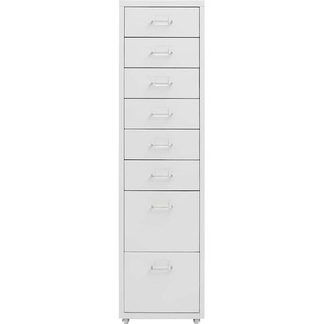 Maison Exclusive - Armario archivador móvil metal gris 28x41x109 (1/5)