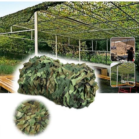 Filet de camouflage , Filet de dissimulation, idéal pour le camping à l&aposombre, le tir et la chasse (3 m x 5 m) (1/5)