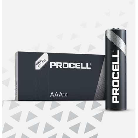 Pack de 100 piles AAA / LR03 1,5 V Duracell Industrial/procell