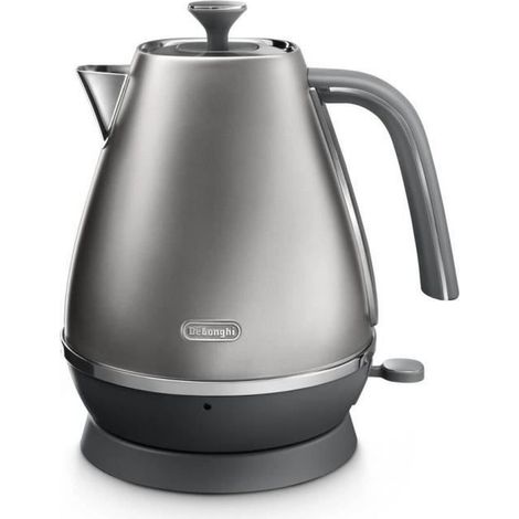 Bouilloire - DELONGHI - KBI2001.S - 2000 W - 1,7 L - Métal mat / Détails chromé (1/5)